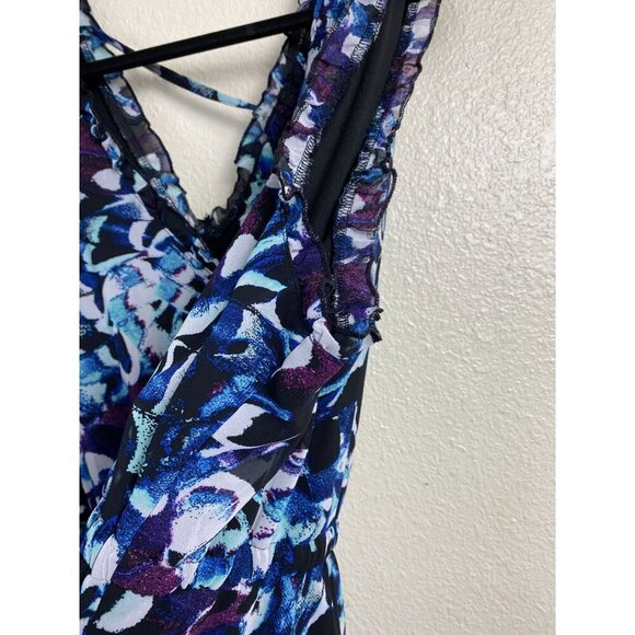 Torrid Mini Chiffon Ruffle Dress Sleeveless Multicolor Size 2X vacation Flowy - Picture 15 of 15